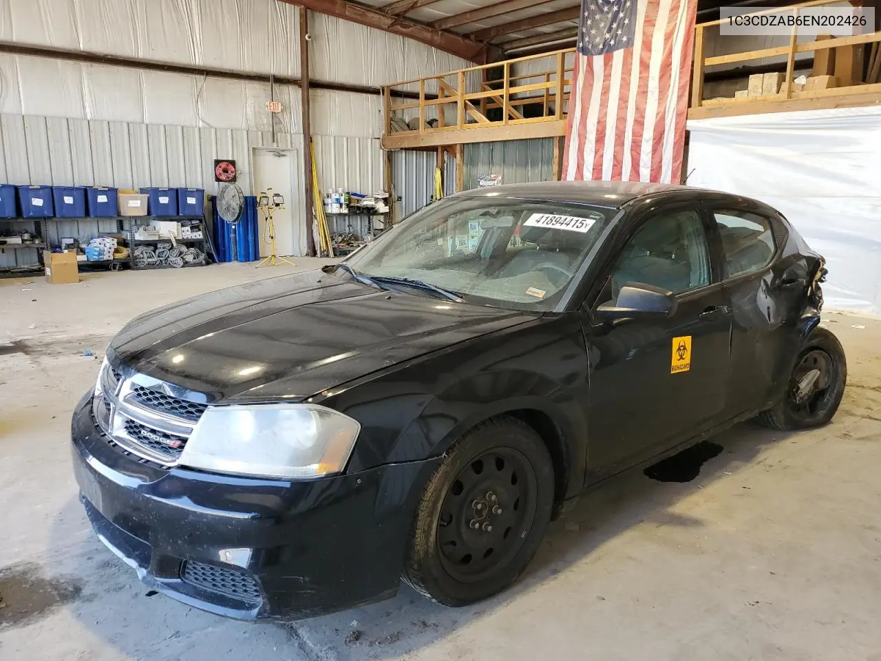 2014 Dodge Avenger Se VIN: 1C3CDZAB6EN202426 Lot: 41894415