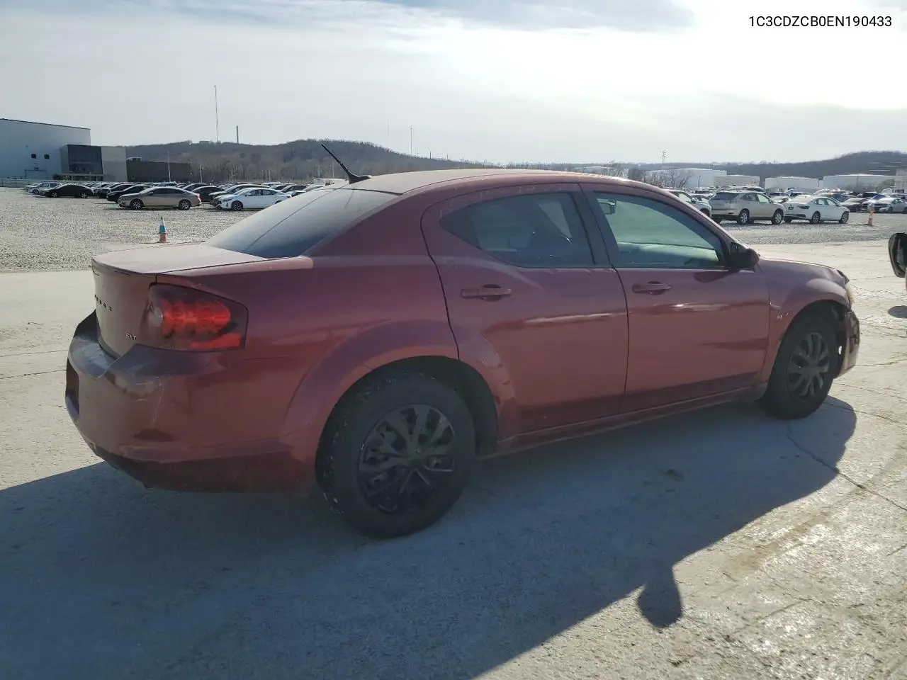 2014 Dodge Avenger Sxt VIN: 1C3CDZCB0EN190433 Lot: 48732205