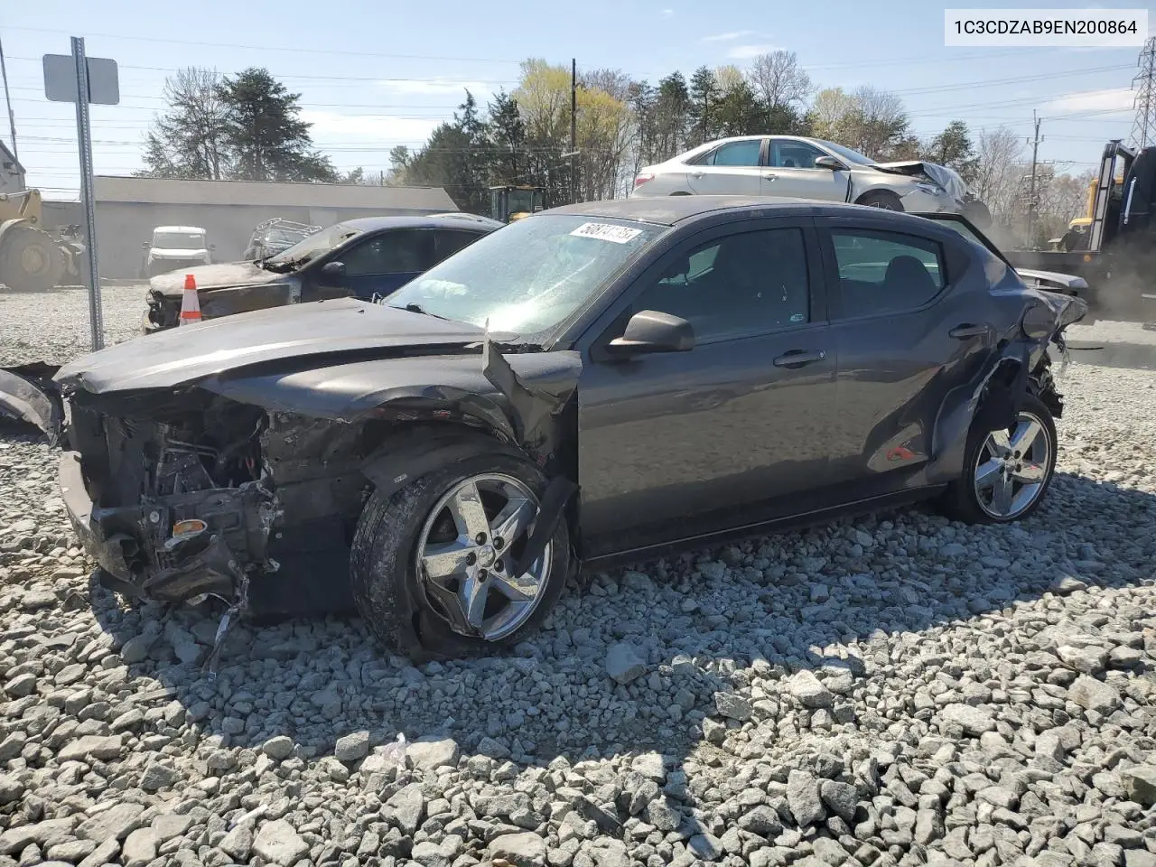 2014 Dodge Avenger Se VIN: 1C3CDZAB9EN200864 Lot: 50874185