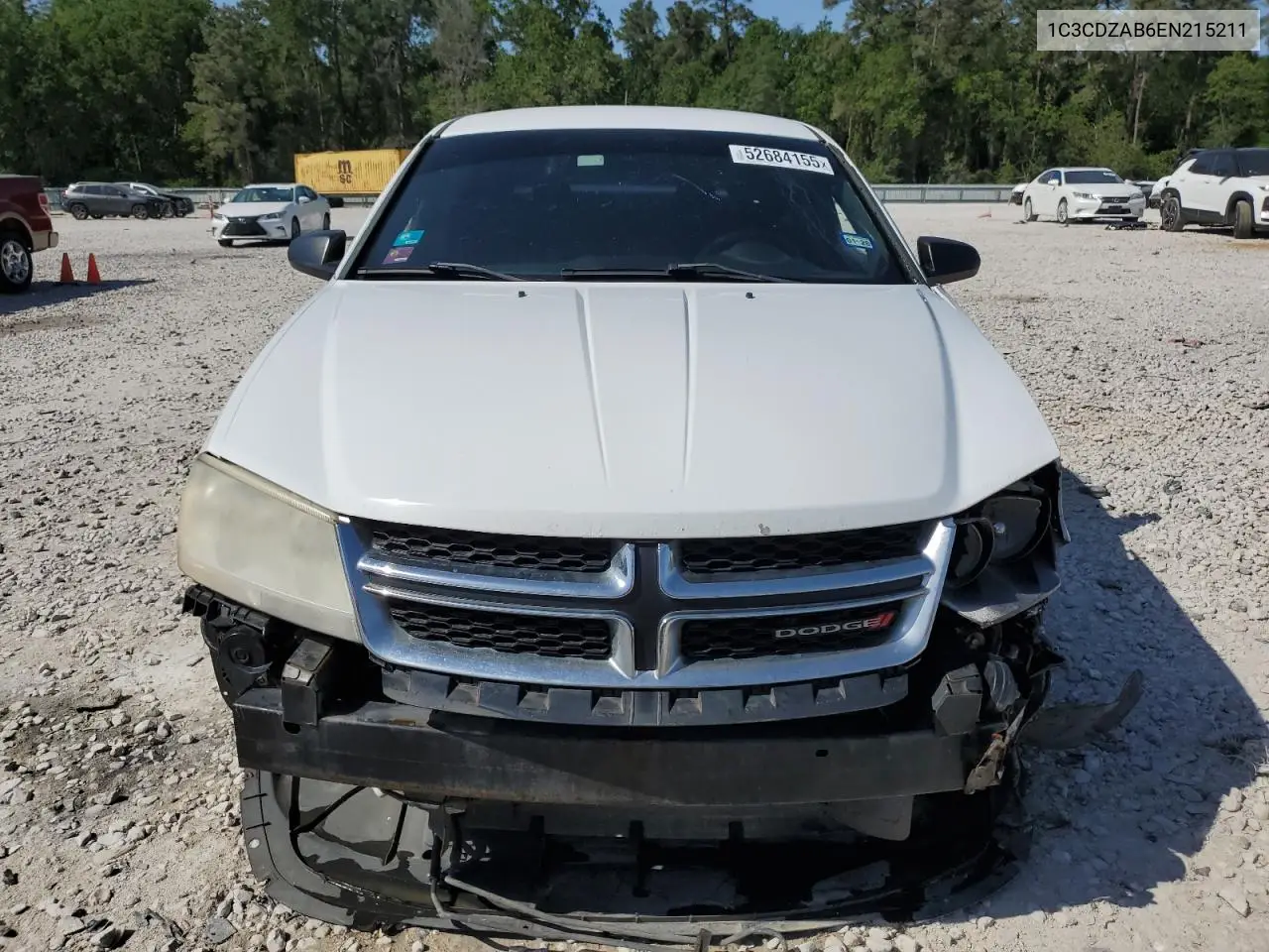 2014 Dodge Avenger Se VIN: 1C3CDZAB6EN215211 Lot: 52684155