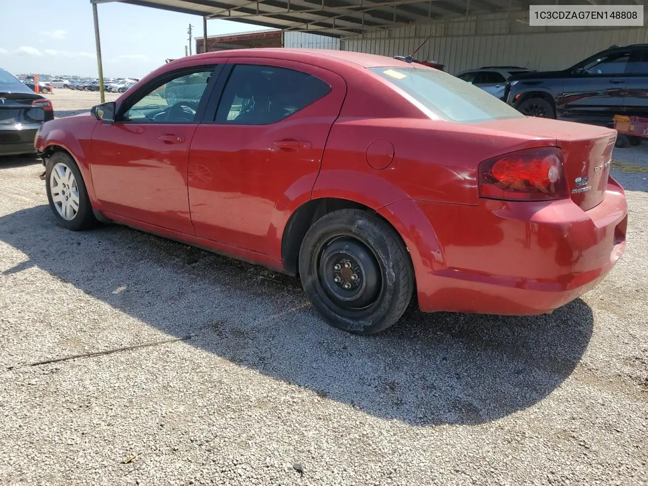 2014 Dodge Avenger Se VIN: 1C3CDZAG7EN148808 Lot: 54441095