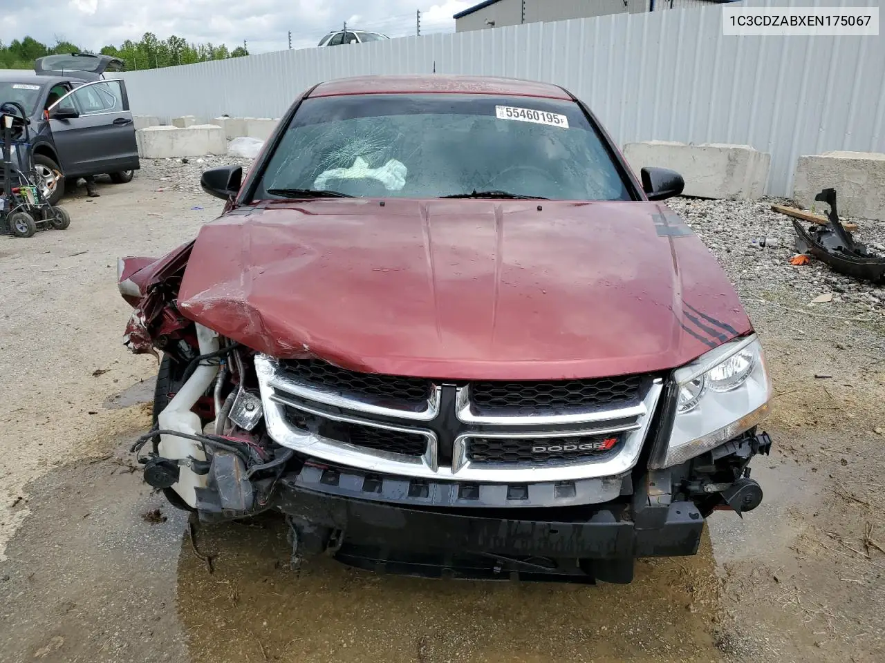 2014 Dodge Avenger Se VIN: 1C3CDZABXEN175067 Lot: 55460195