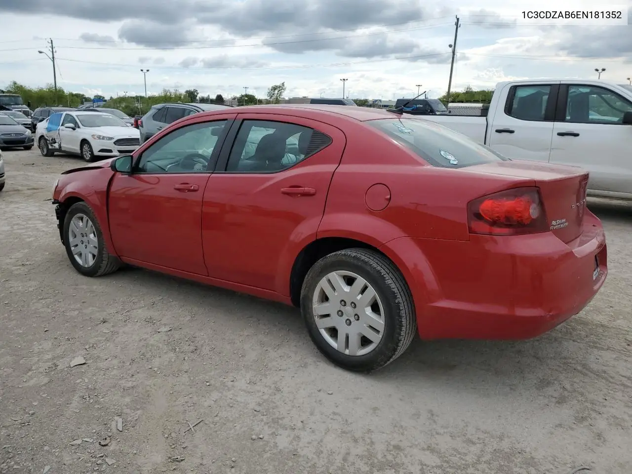 2014 Dodge Avenger Se VIN: 1C3CDZAB6EN181352 Lot: 56575905