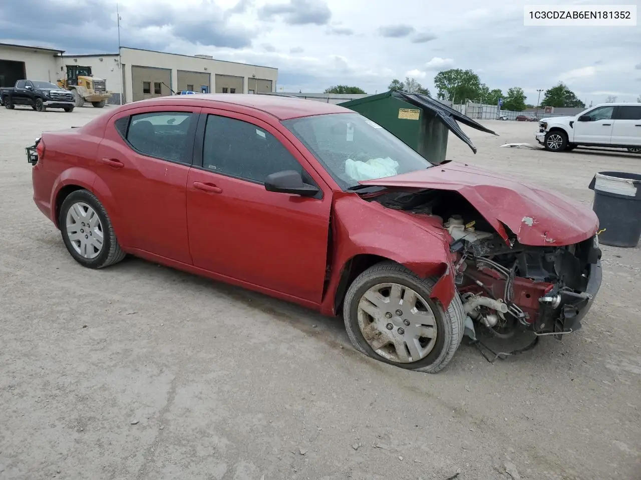2014 Dodge Avenger Se VIN: 1C3CDZAB6EN181352 Lot: 56575905