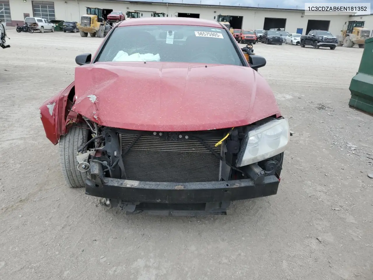 2014 Dodge Avenger Se VIN: 1C3CDZAB6EN181352 Lot: 56575905