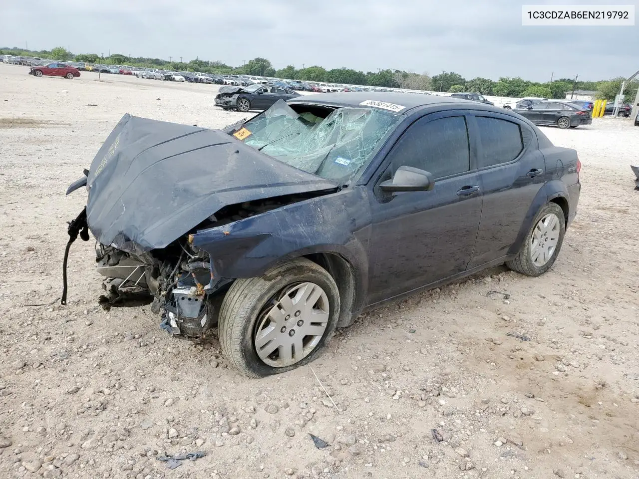 2014 Dodge Avenger Se VIN: 1C3CDZAB6EN219792 Lot: 56581415