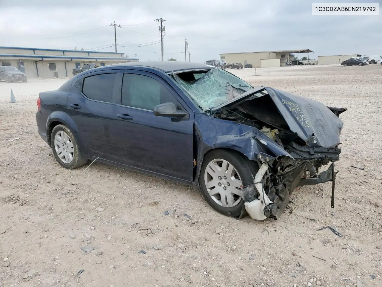 2014 Dodge Avenger Se VIN: 1C3CDZAB6EN219792 Lot: 56581415