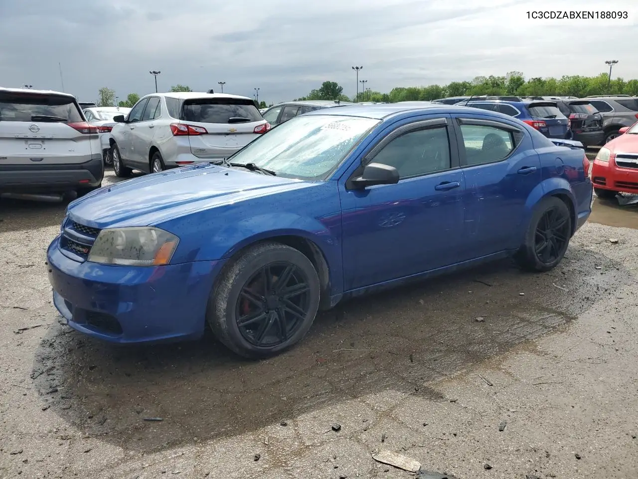 2014 Dodge Avenger Se VIN: 1C3CDZABXEN188093 Lot: 56680195