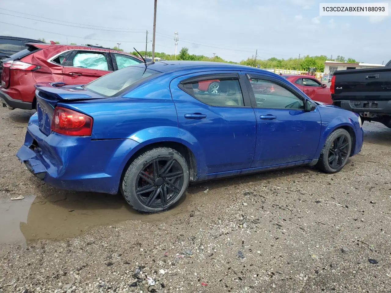 2014 Dodge Avenger Se VIN: 1C3CDZABXEN188093 Lot: 56680195
