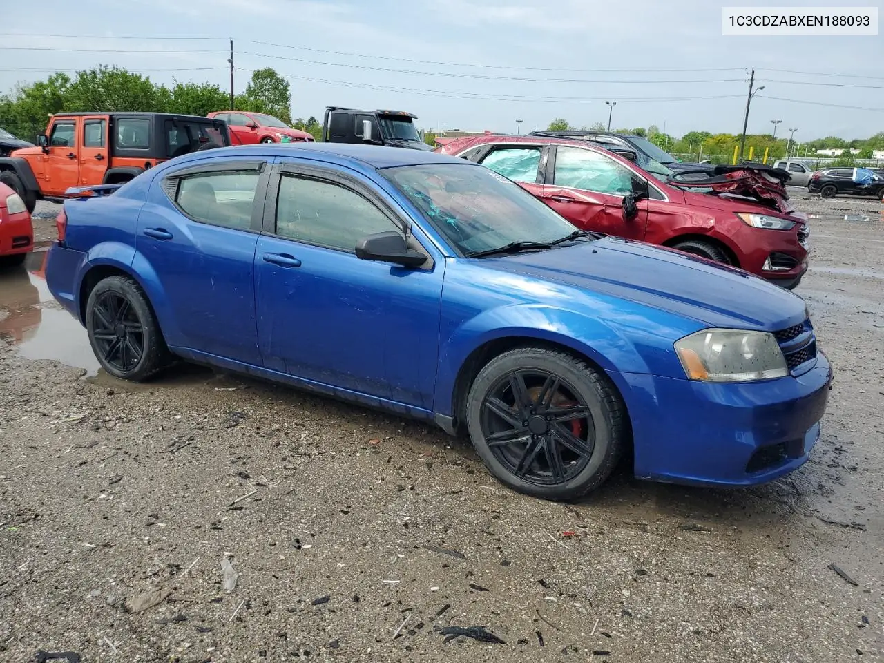 2014 Dodge Avenger Se VIN: 1C3CDZABXEN188093 Lot: 56680195