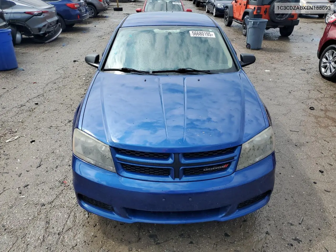 2014 Dodge Avenger Se VIN: 1C3CDZABXEN188093 Lot: 56680195