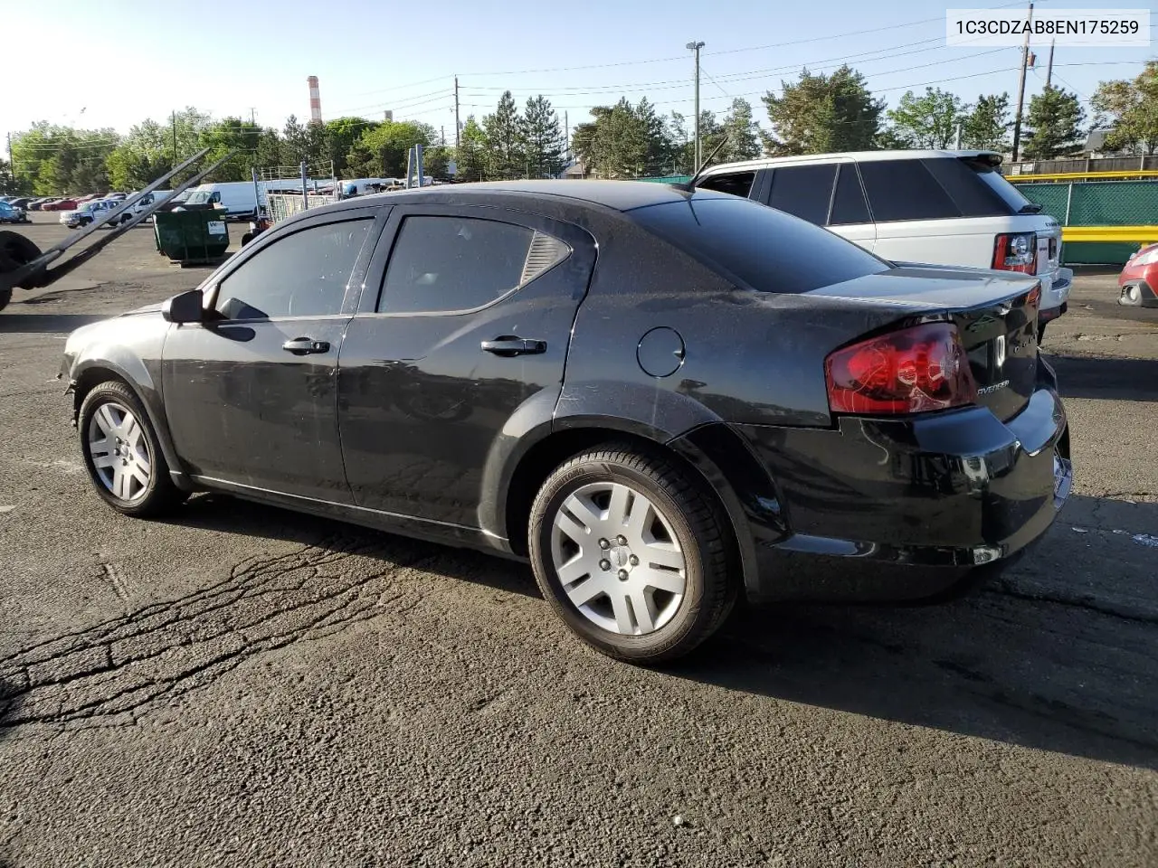2014 Dodge Avenger Se VIN: 1C3CDZAB8EN175259 Lot: 56893785