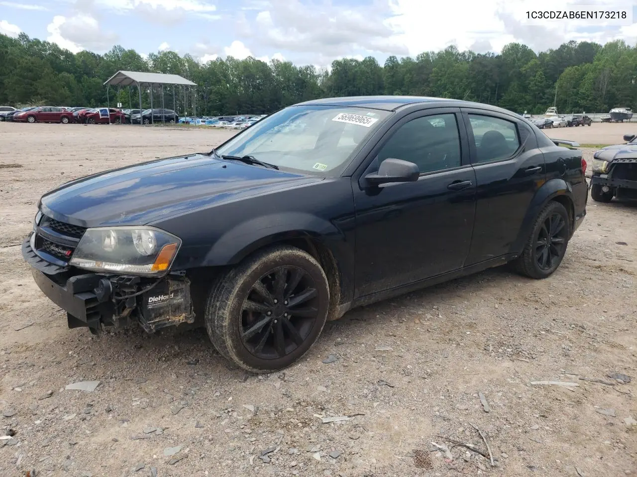 2014 Dodge Avenger Se VIN: 1C3CDZAB6EN173218 Lot: 56969965