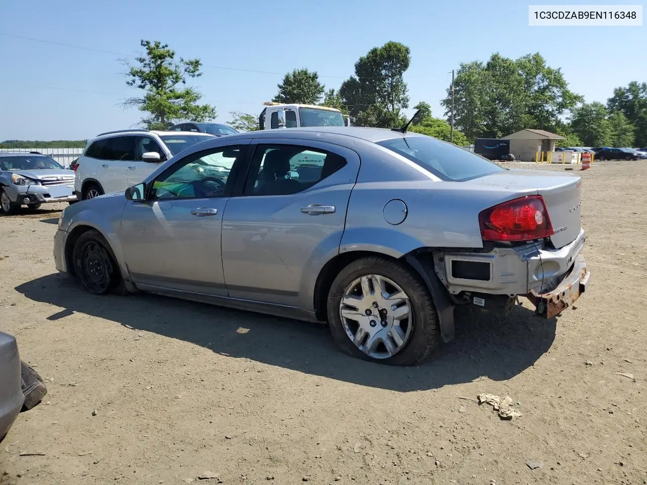 2014 Dodge Avenger Se VIN: 1C3CDZAB9EN116348 Lot: 62035925