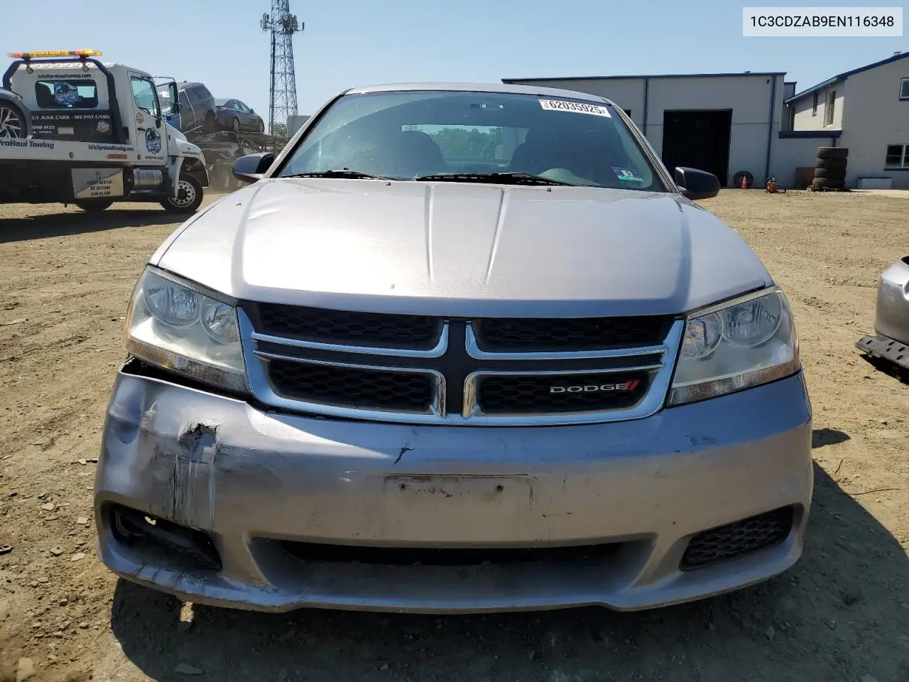 2014 Dodge Avenger Se VIN: 1C3CDZAB9EN116348 Lot: 62035925