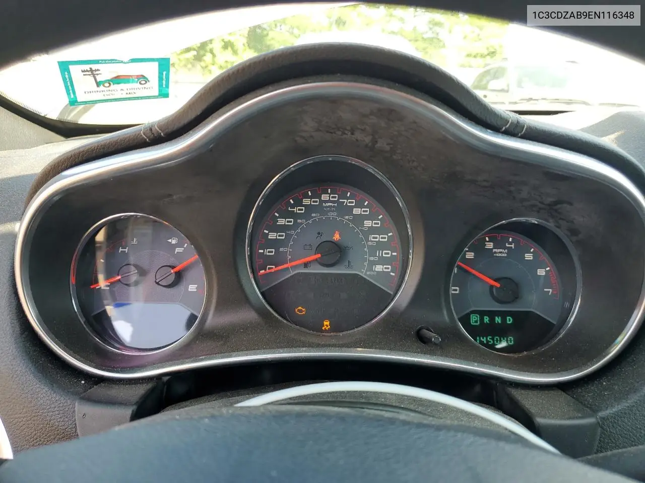 2014 Dodge Avenger Se VIN: 1C3CDZAB9EN116348 Lot: 62035925