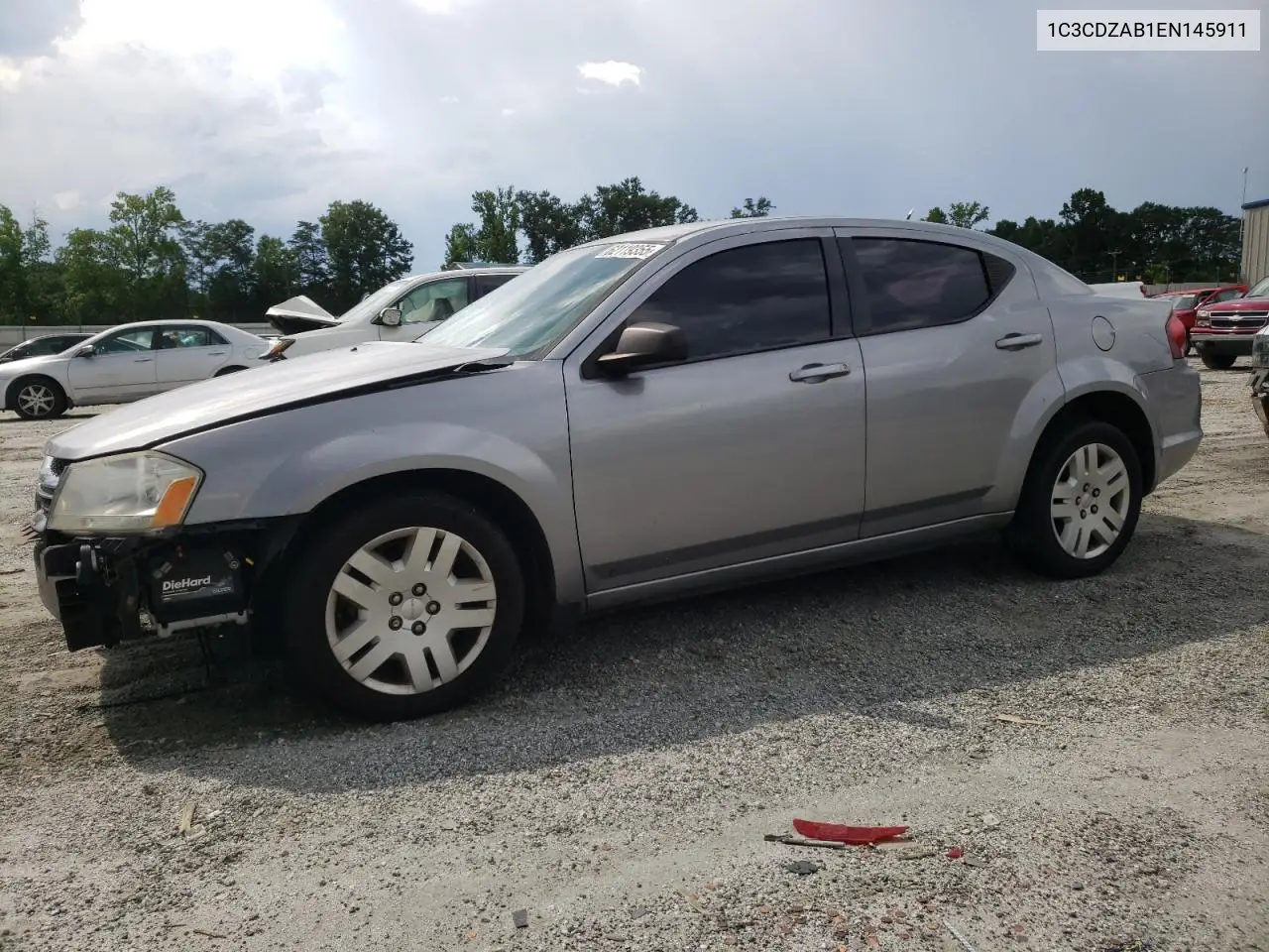 2014 Dodge Avenger Se VIN: 1C3CDZAB1EN145911 Lot: 62119355