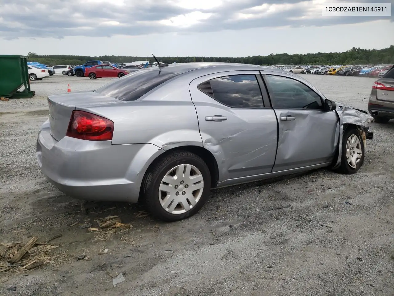 2014 Dodge Avenger Se VIN: 1C3CDZAB1EN145911 Lot: 62119355