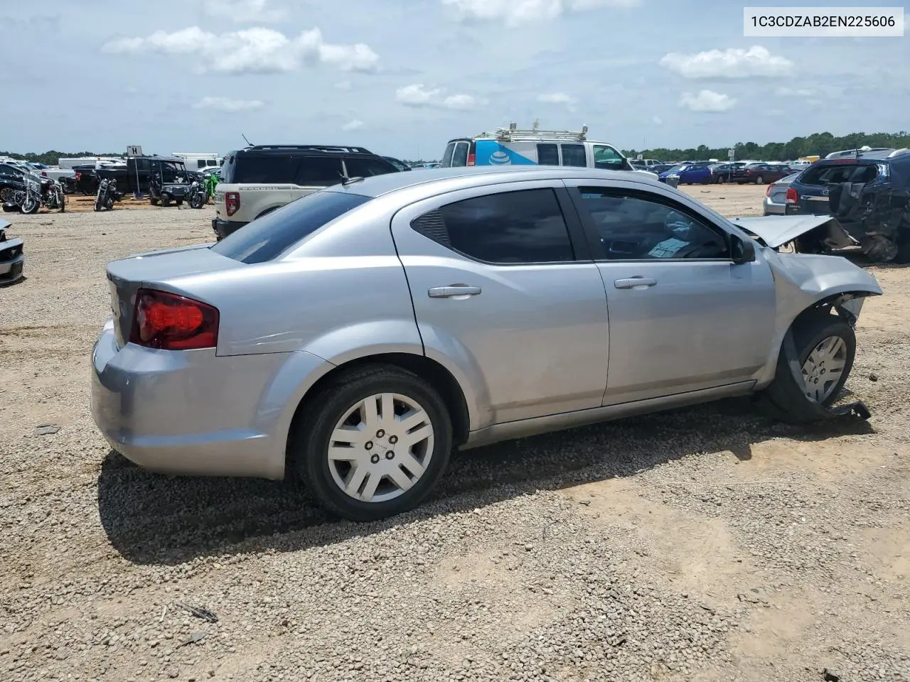 2014 Dodge Avenger Se VIN: 1C3CDZAB2EN225606 Lot: 62131395