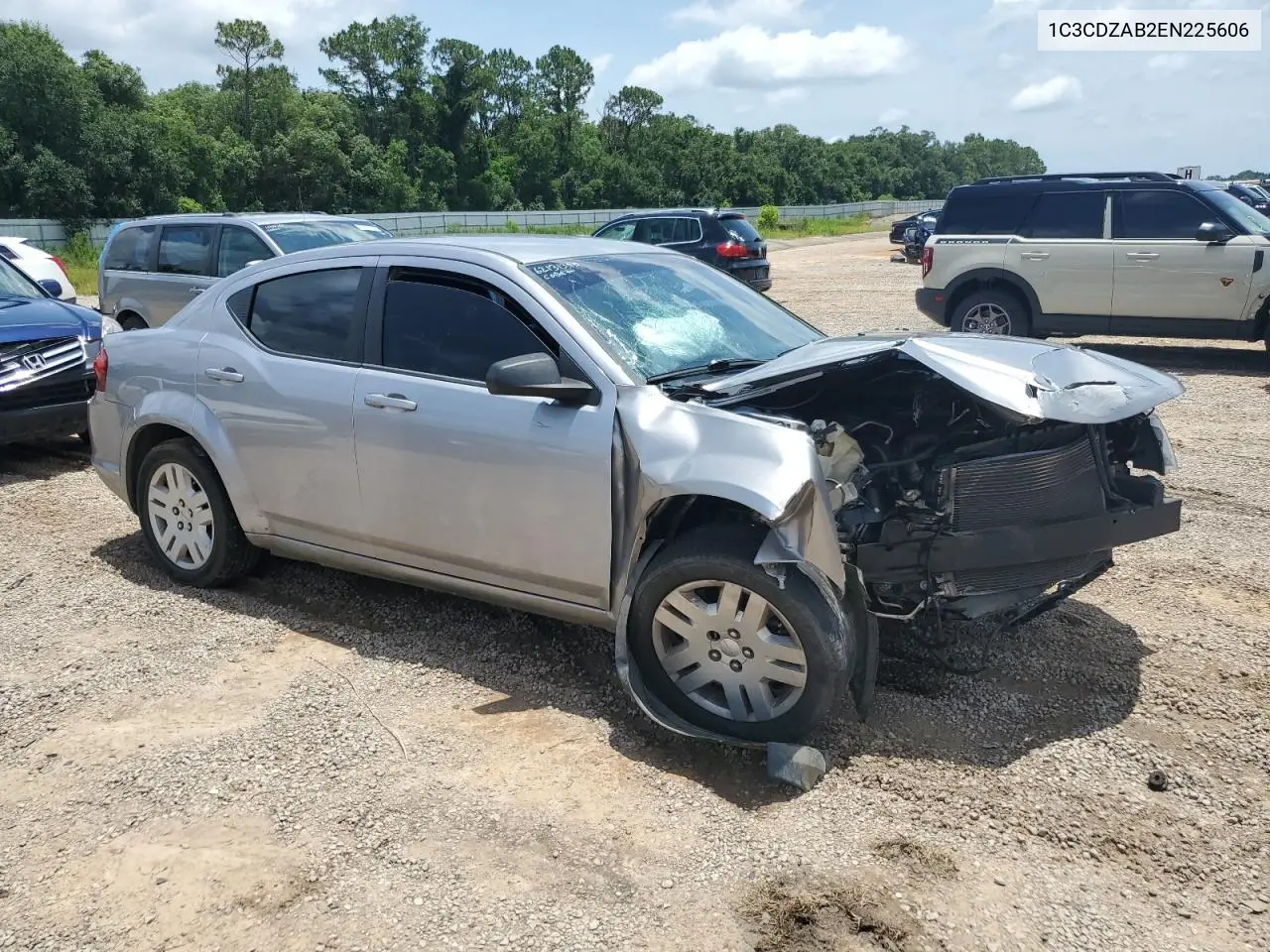 2014 Dodge Avenger Se VIN: 1C3CDZAB2EN225606 Lot: 62131395