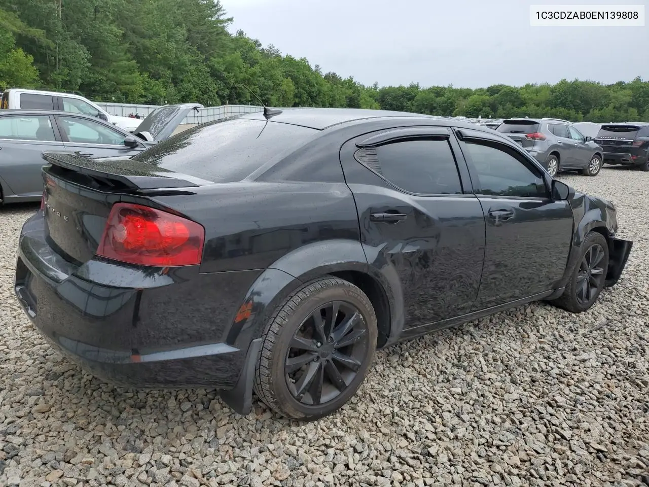 2014 Dodge Avenger Se VIN: 1C3CDZAB0EN139808 Lot: 62324055