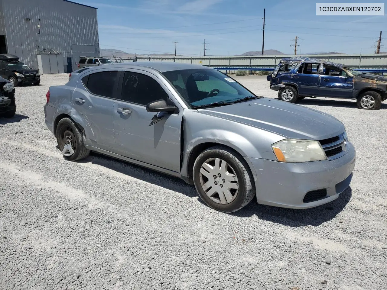 2014 Dodge Avenger Se VIN: 1C3CDZABXEN120702 Lot: 62397595