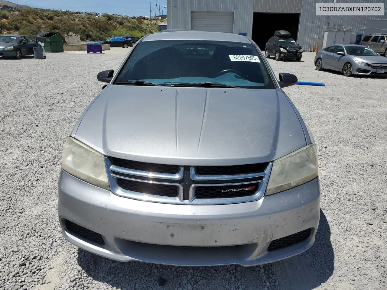 2014 Dodge Avenger Se VIN: 1C3CDZABXEN120702 Lot: 62397595