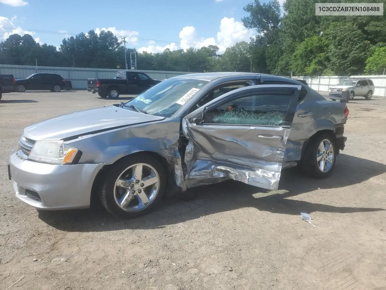 2014 Dodge Avenger Se VIN: 1C3CDZAB7EN108488 Lot: 62464795