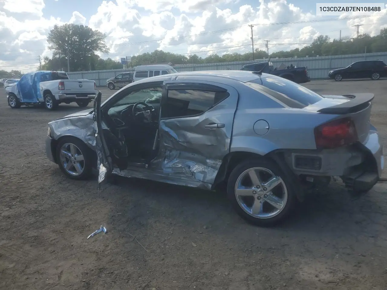 2014 Dodge Avenger Se VIN: 1C3CDZAB7EN108488 Lot: 62464795