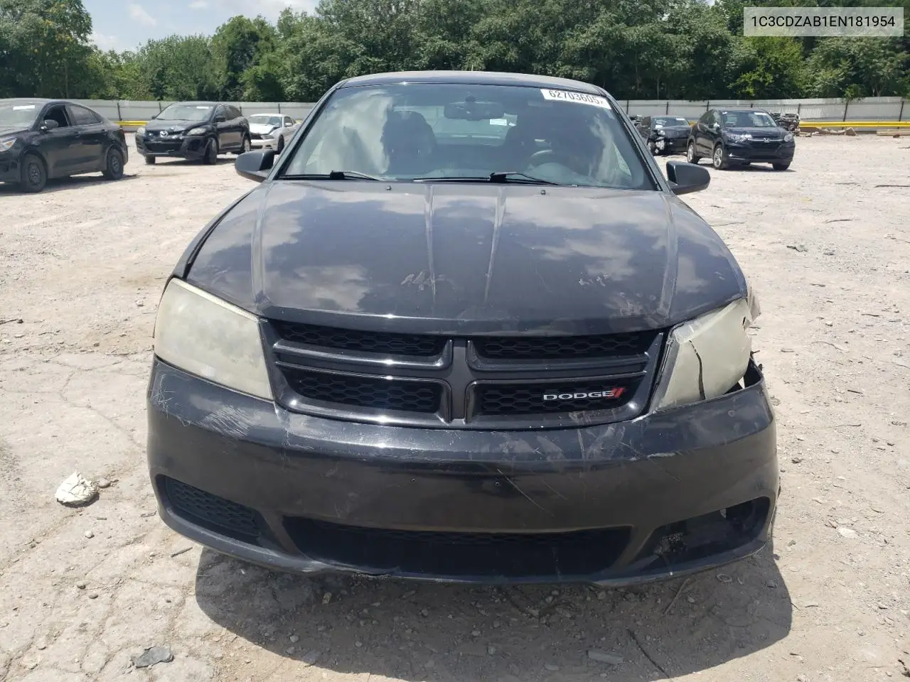 2014 Dodge Avenger Se VIN: 1C3CDZAB1EN181954 Lot: 62703605