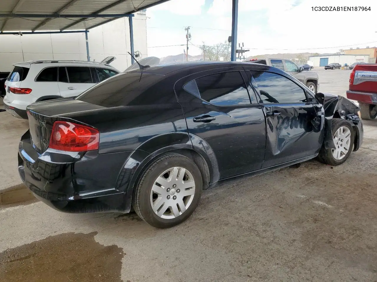 2014 Dodge Avenger Se VIN: 1C3CDZAB1EN187964 Lot: 62718425