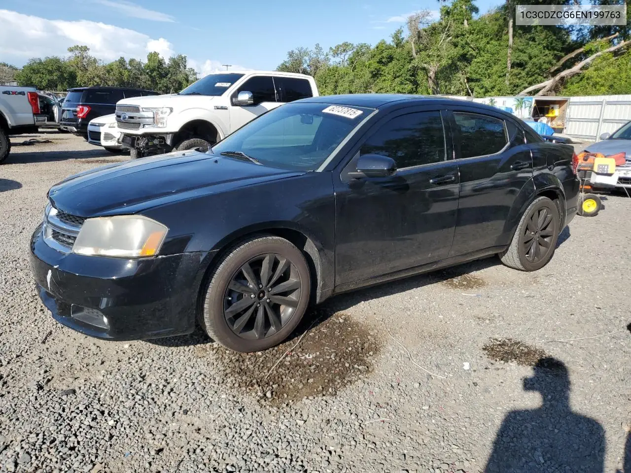 2014 Dodge Avenger Sxt VIN: 1C3CDZCG6EN199763 Lot: 62737815