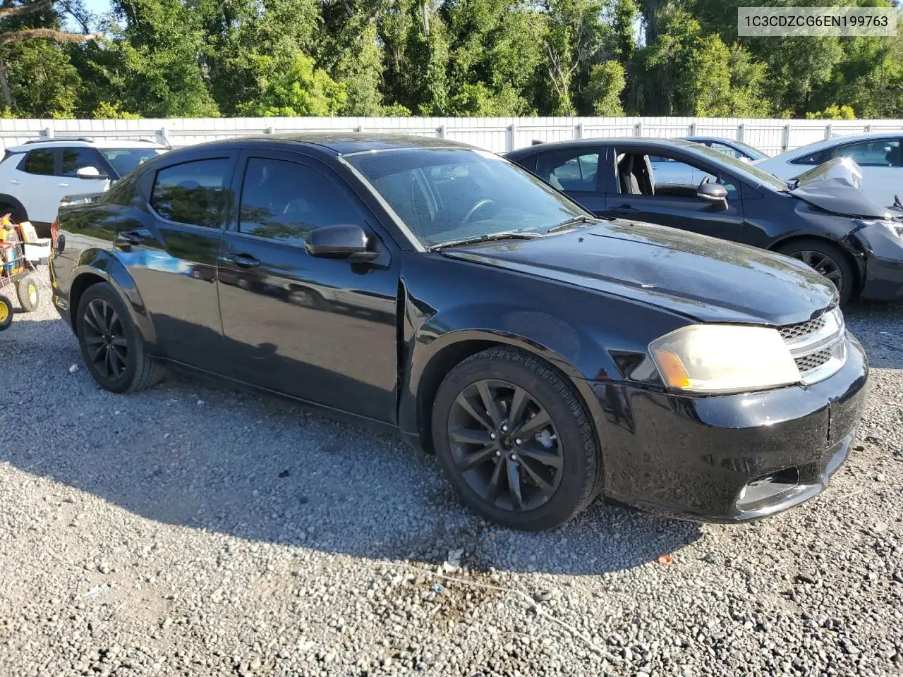 2014 Dodge Avenger Sxt VIN: 1C3CDZCG6EN199763 Lot: 62737815