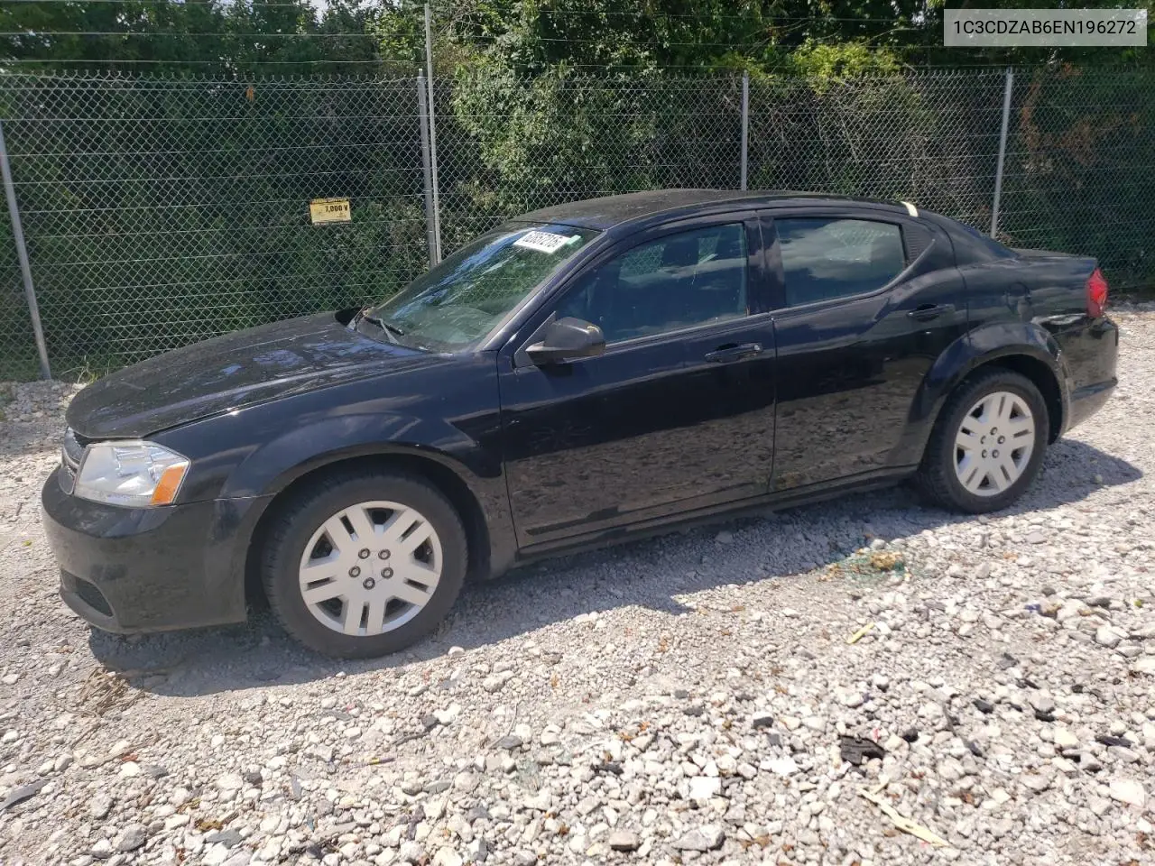 2014 Dodge Avenger Se VIN: 1C3CDZAB6EN196272 Lot: 62857215