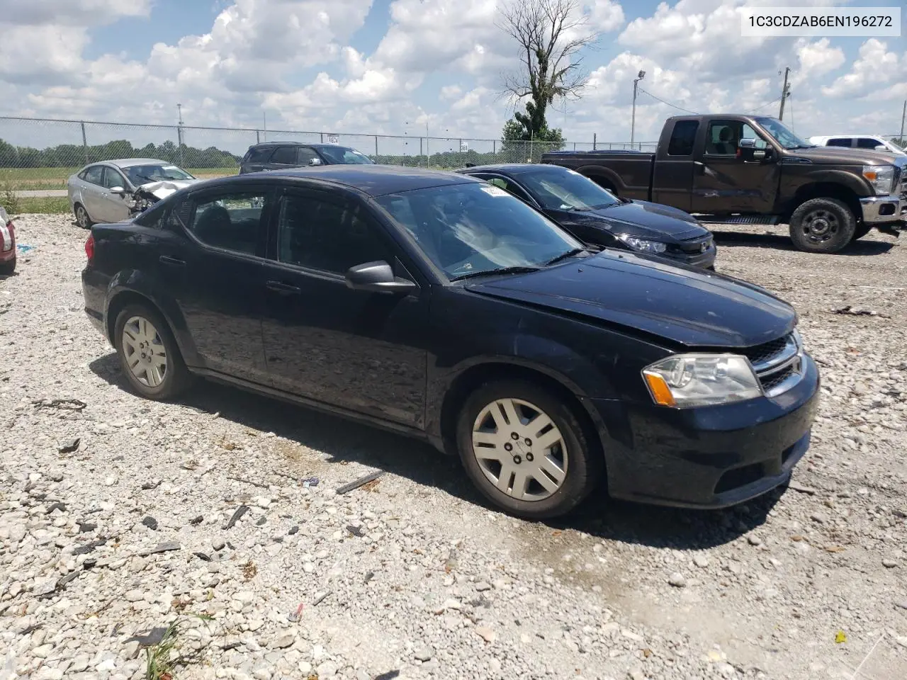 2014 Dodge Avenger Se VIN: 1C3CDZAB6EN196272 Lot: 62857215