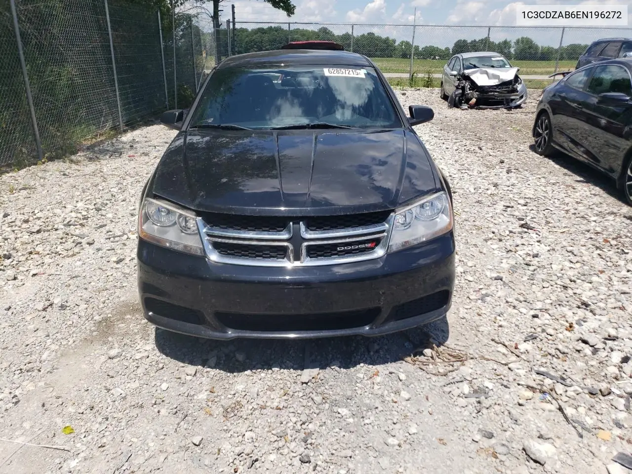 2014 Dodge Avenger Se VIN: 1C3CDZAB6EN196272 Lot: 62857215