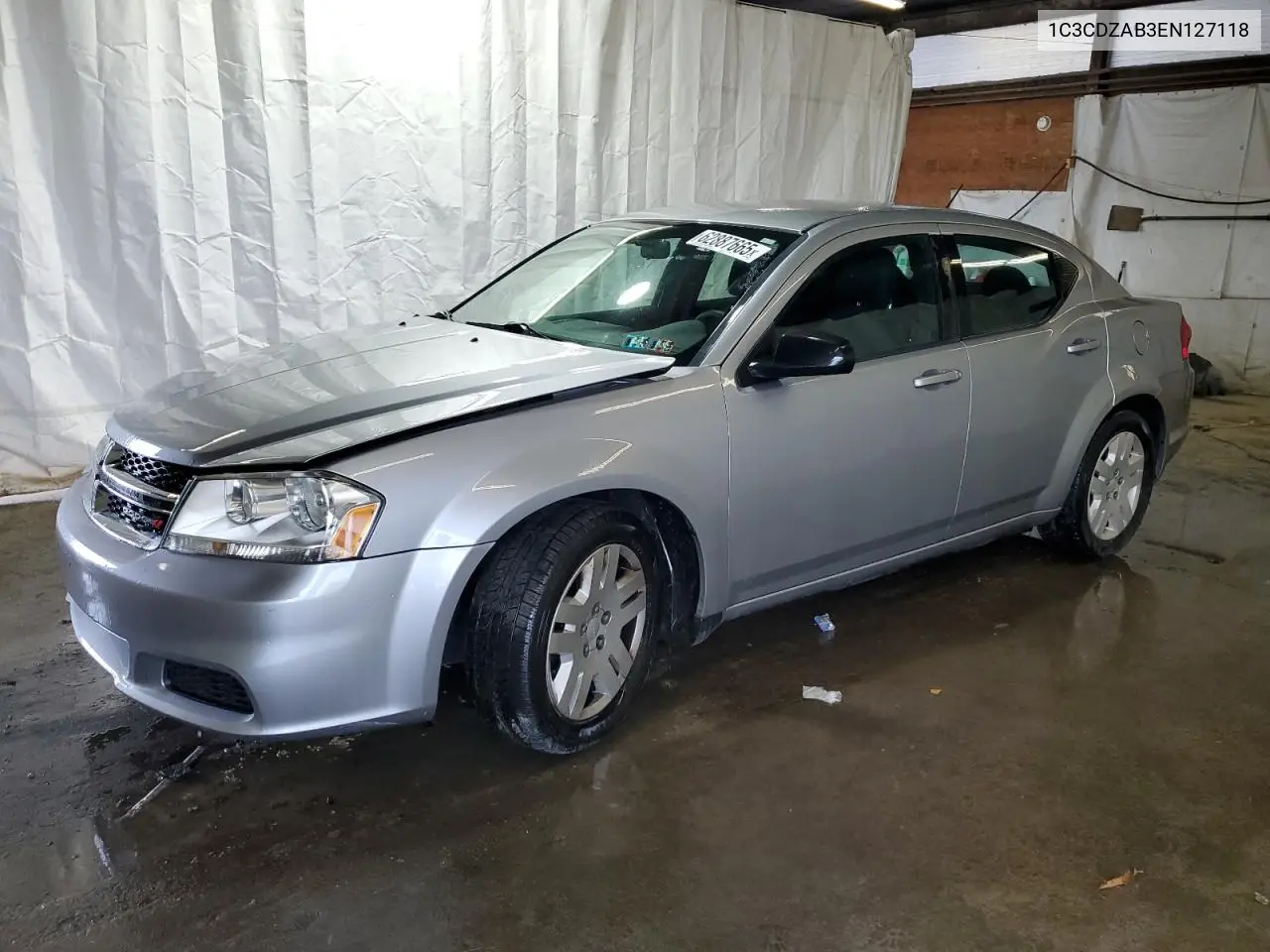 2014 Dodge Avenger Se VIN: 1C3CDZAB3EN127118 Lot: 62887665
