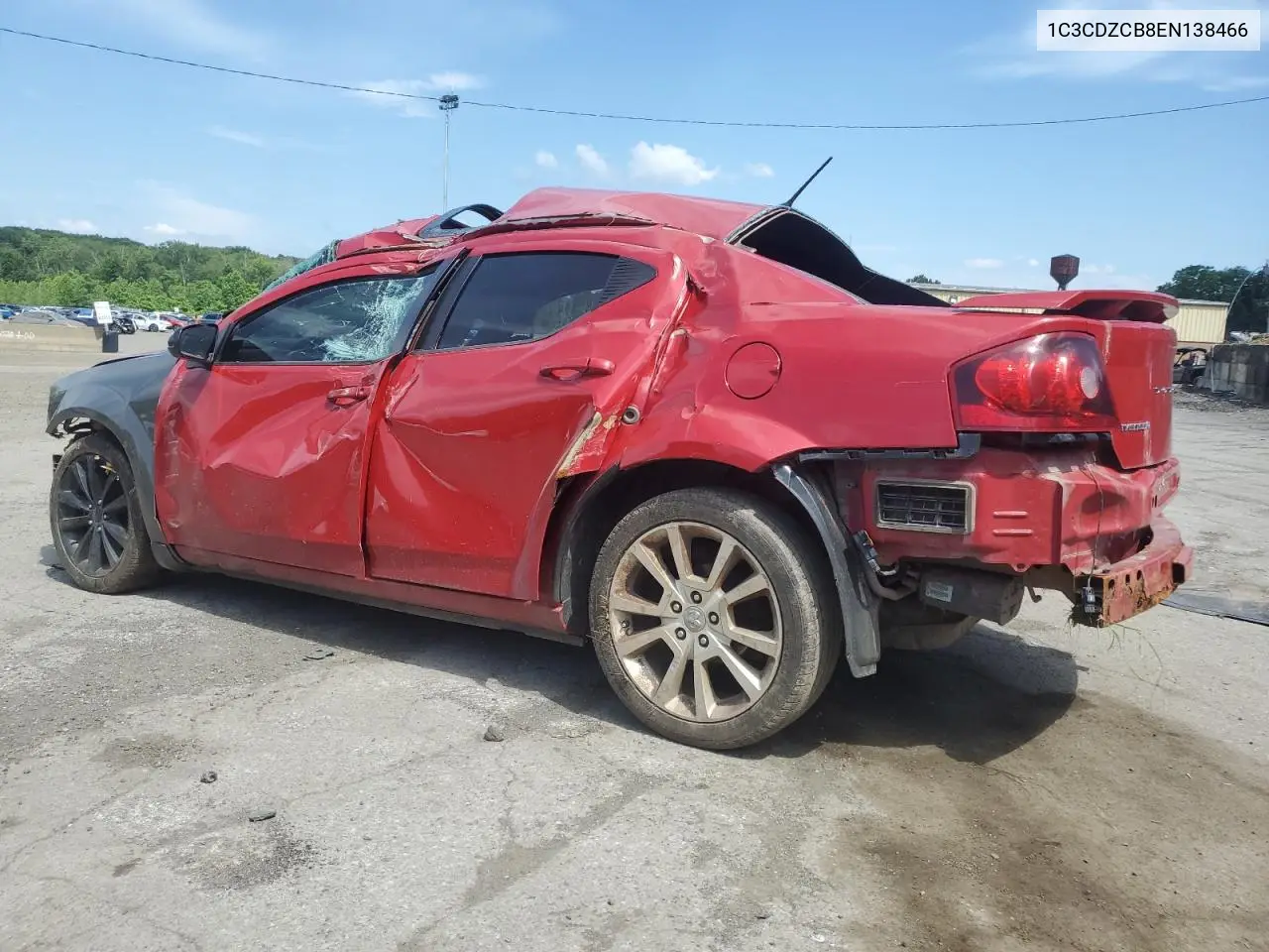 2014 Dodge Avenger Sxt VIN: 1C3CDZCB8EN138466 Lot: 62938125