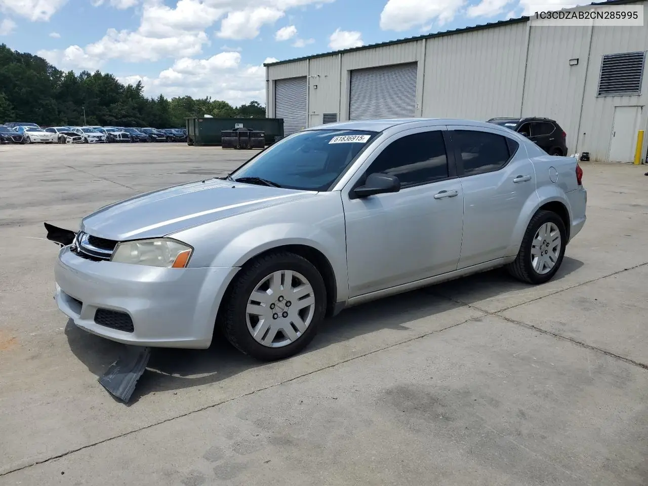 2019 Dodge Avenger Se VIN: 1C3CDZAB2CN285995 Lot: 61836915