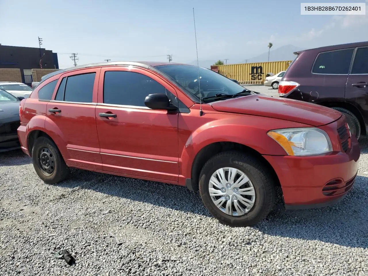 2007 Dodge Caliber VIN: 1B3HB28B67D262401 Lot: 56188565