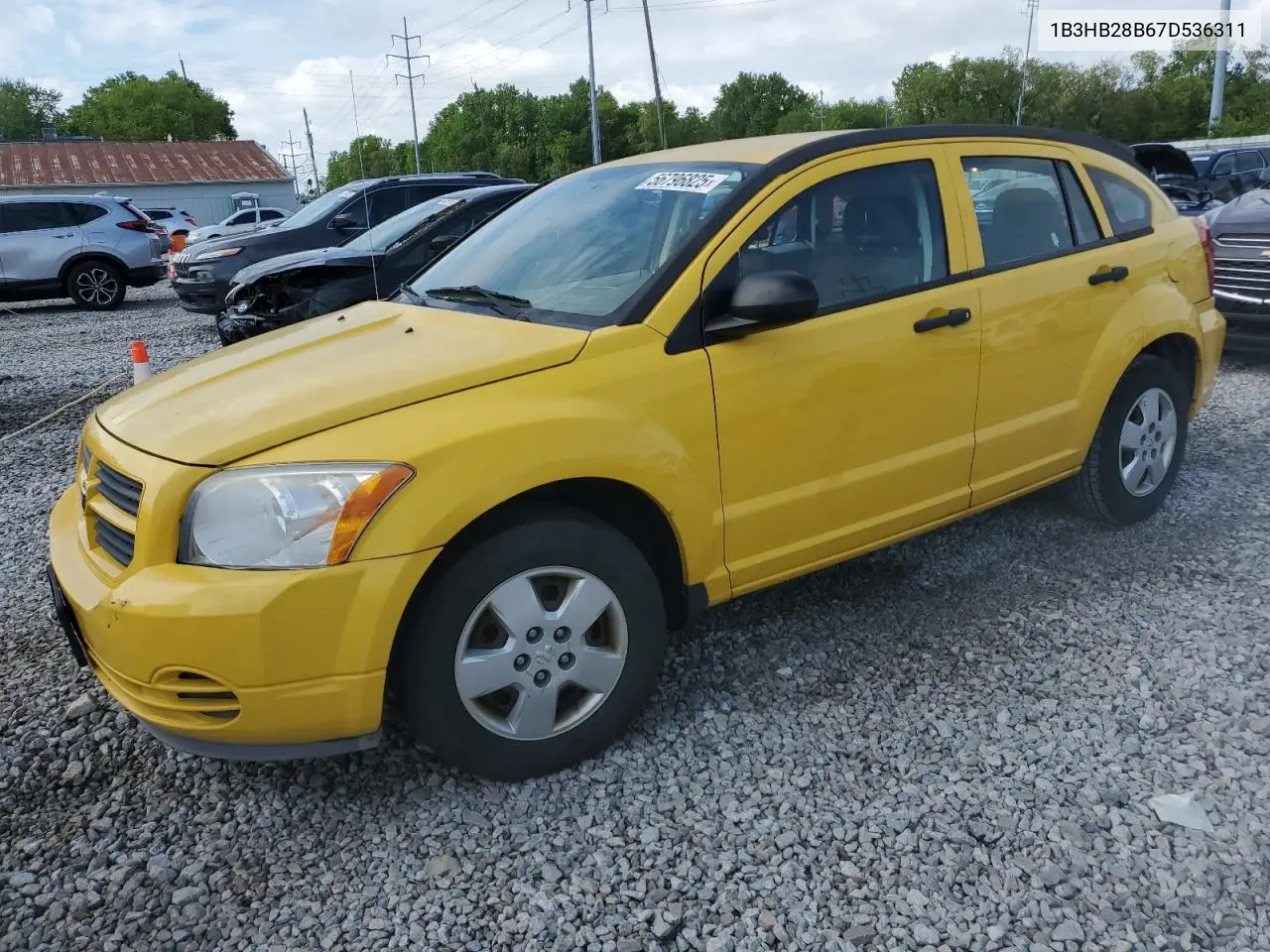 2007 Dodge Caliber VIN: 1B3HB28B67D536311 Lot: 56796825