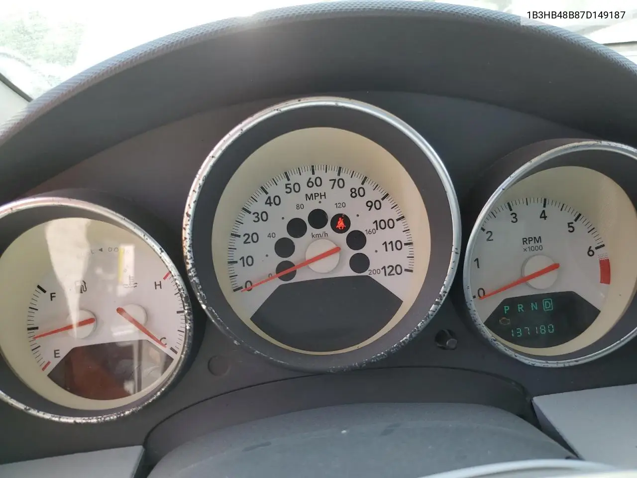 2007 Dodge Caliber Sxt VIN: 1B3HB48B87D149187 Lot: 57079095