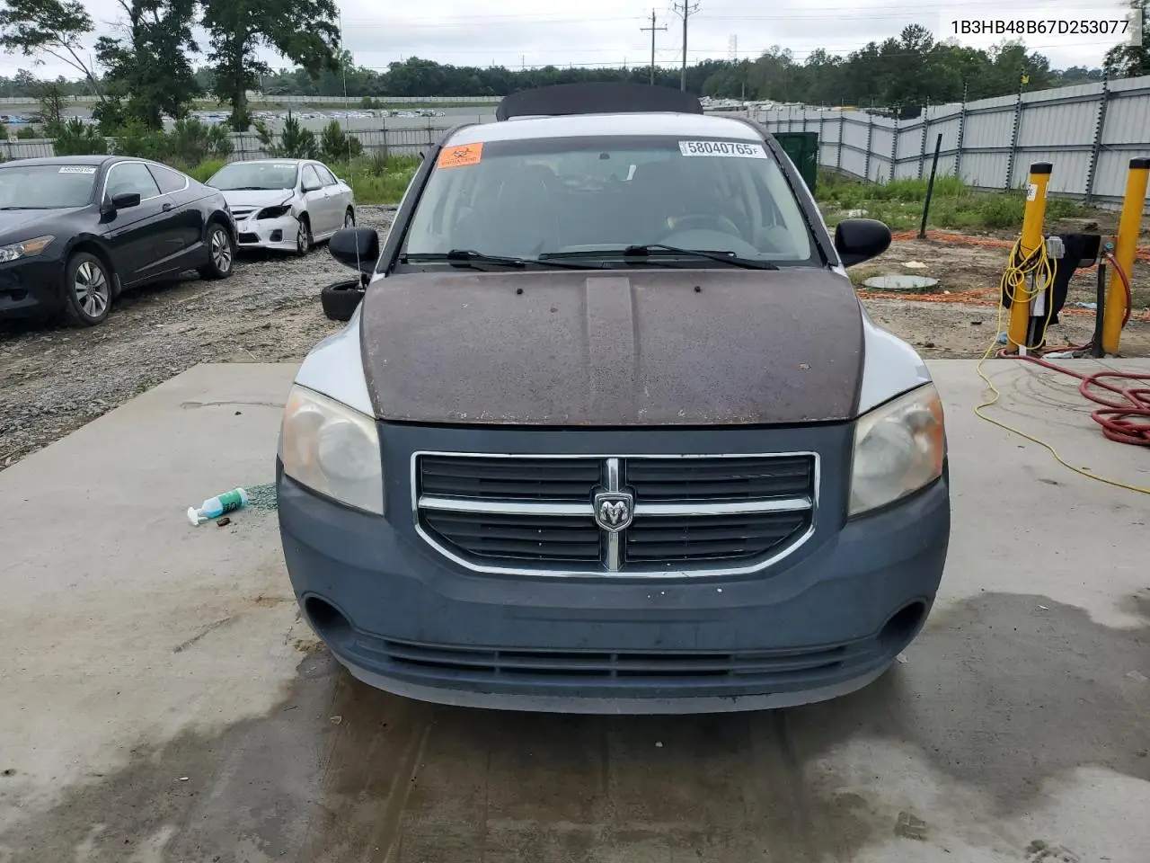 2007 Dodge Caliber Sxt VIN: 1B3HB48B67D253077 Lot: 58040765