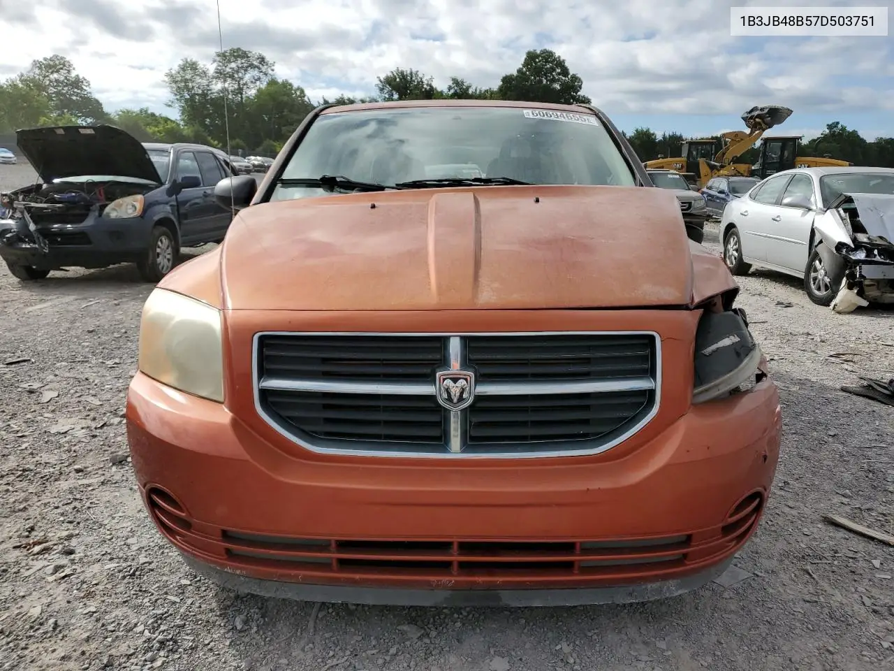 2007 Dodge Caliber Sxt VIN: 1B3JB48B57D503751 Lot: 60694655