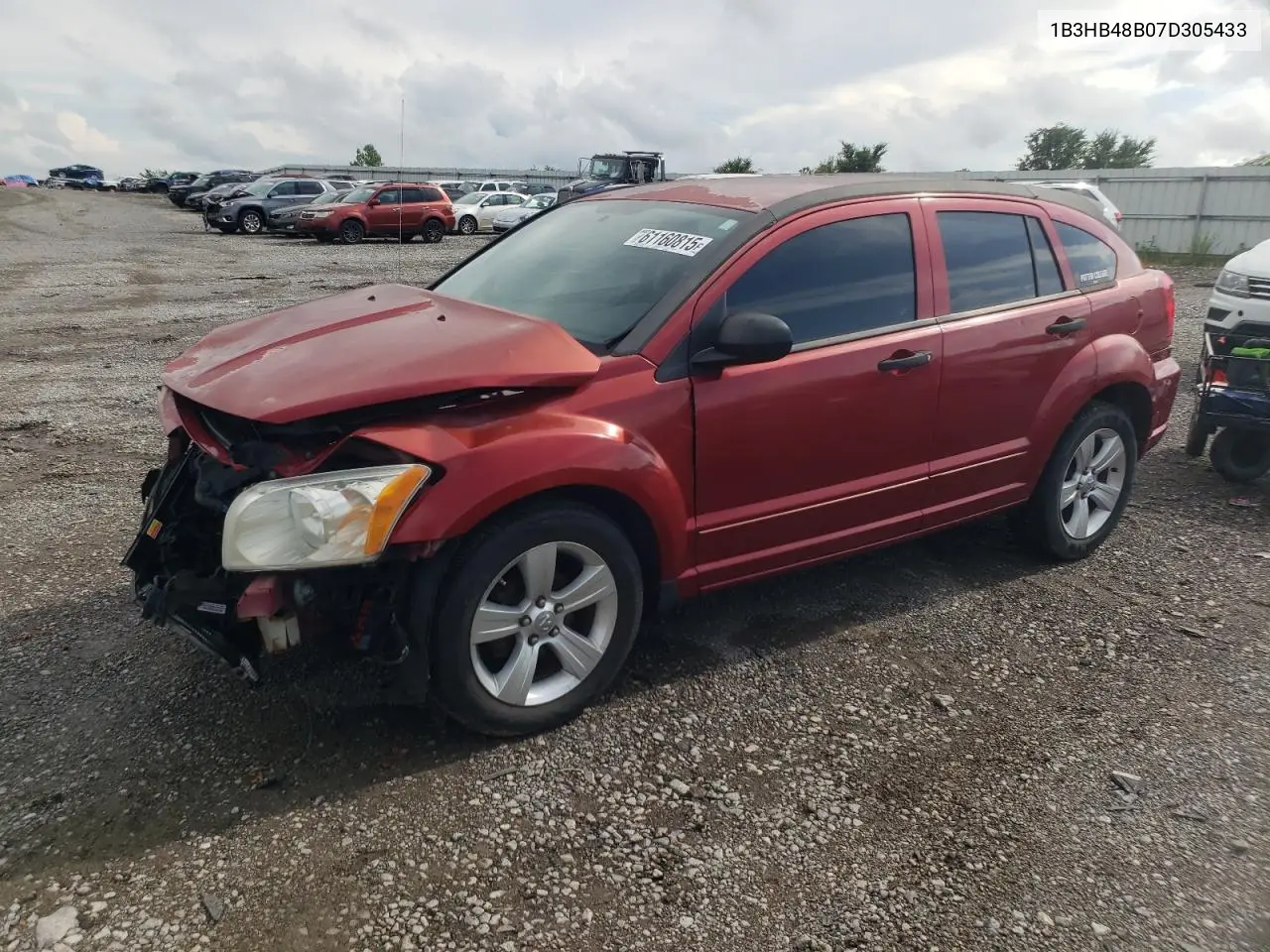 2007 Dodge Caliber Sxt VIN: 1B3HB48B07D305433 Lot: 61160815
