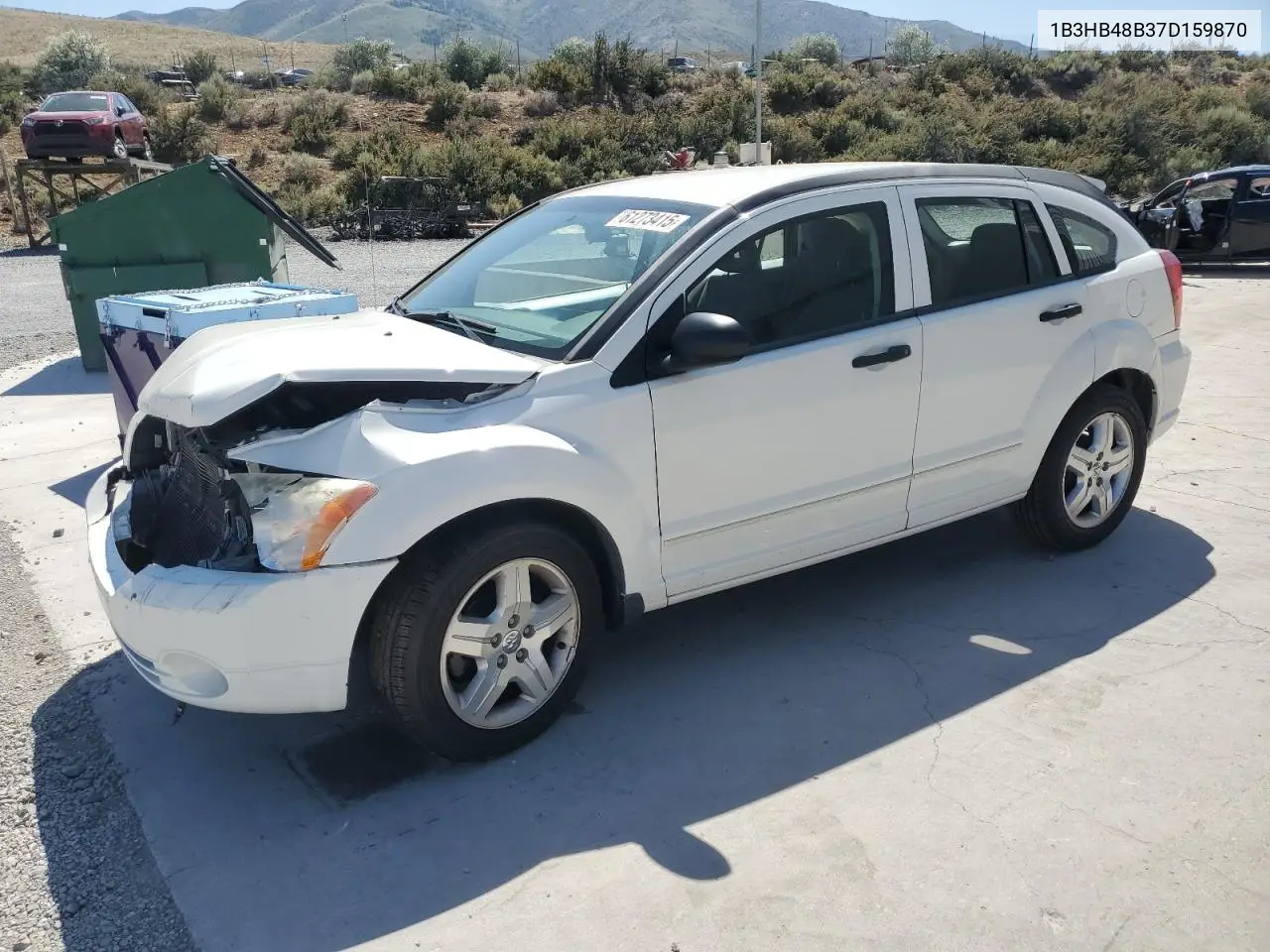 2007 Dodge Caliber Sxt VIN: 1B3HB48B37D159870 Lot: 61273415