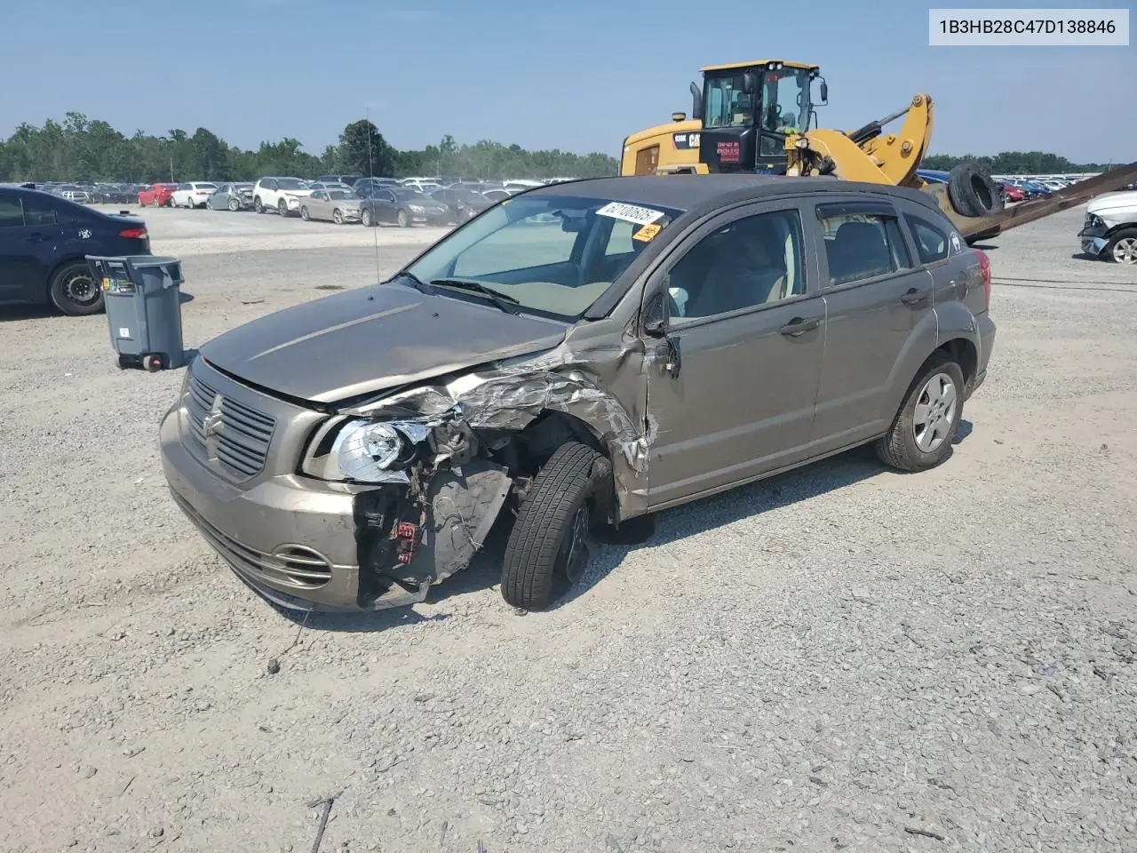 2007 Dodge Caliber VIN: 1B3HB28C47D138846 Lot: 62100605