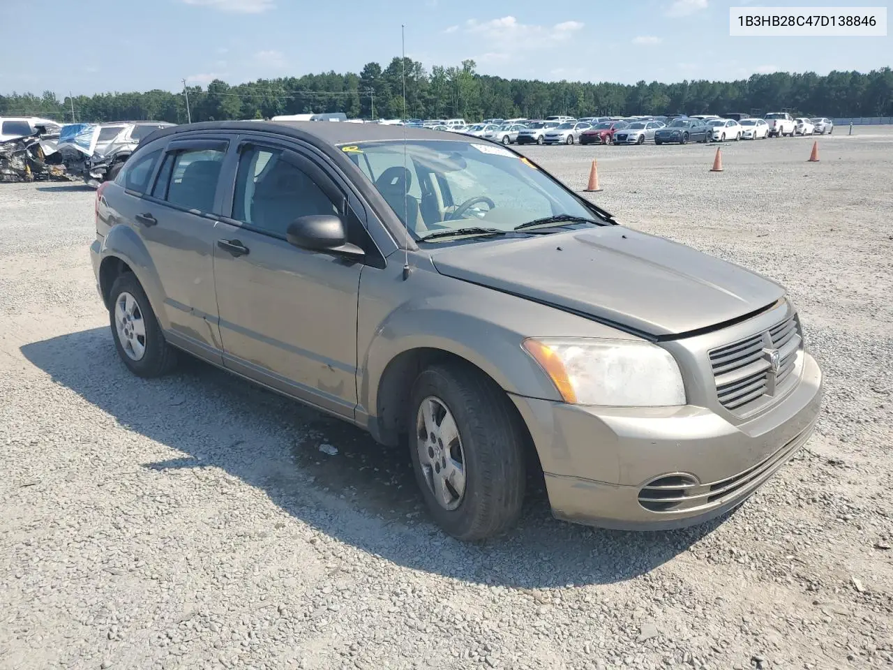 2007 Dodge Caliber VIN: 1B3HB28C47D138846 Lot: 62100605