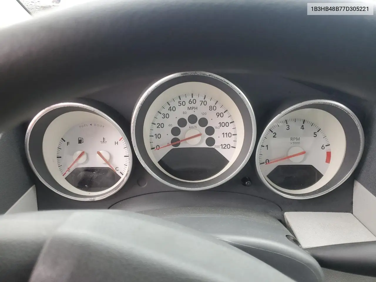 2007 Dodge Caliber Sxt VIN: 1B3HB48B77D305221 Lot: 62736675