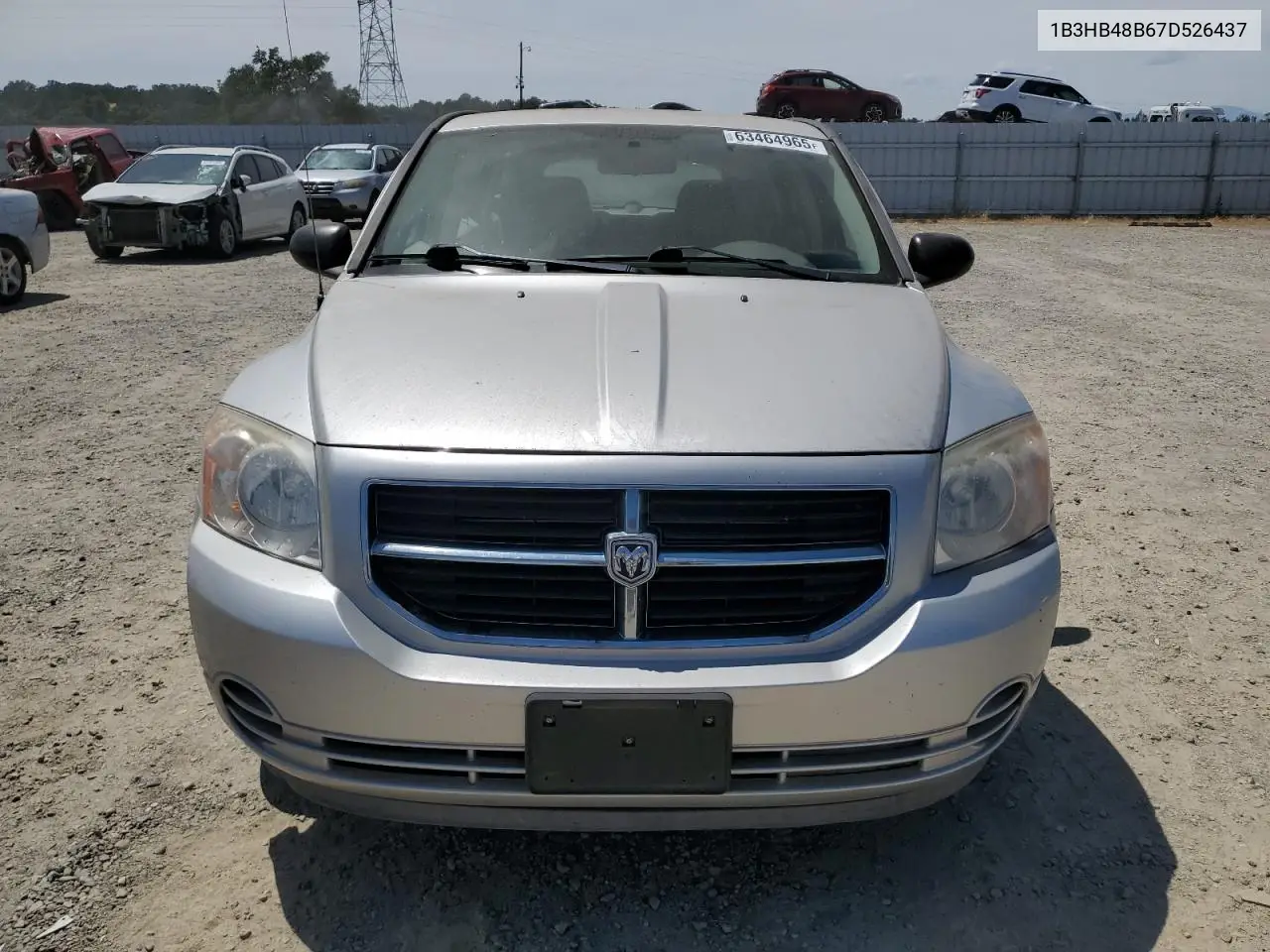 2007 Dodge Caliber Sxt VIN: 1B3HB48B67D526437 Lot: 63464965